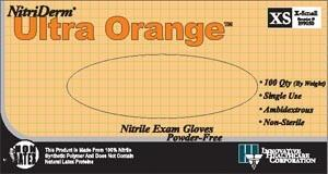 NitriDerm Ultra Orange SM Nitrile PF Txt Glv (100) product image