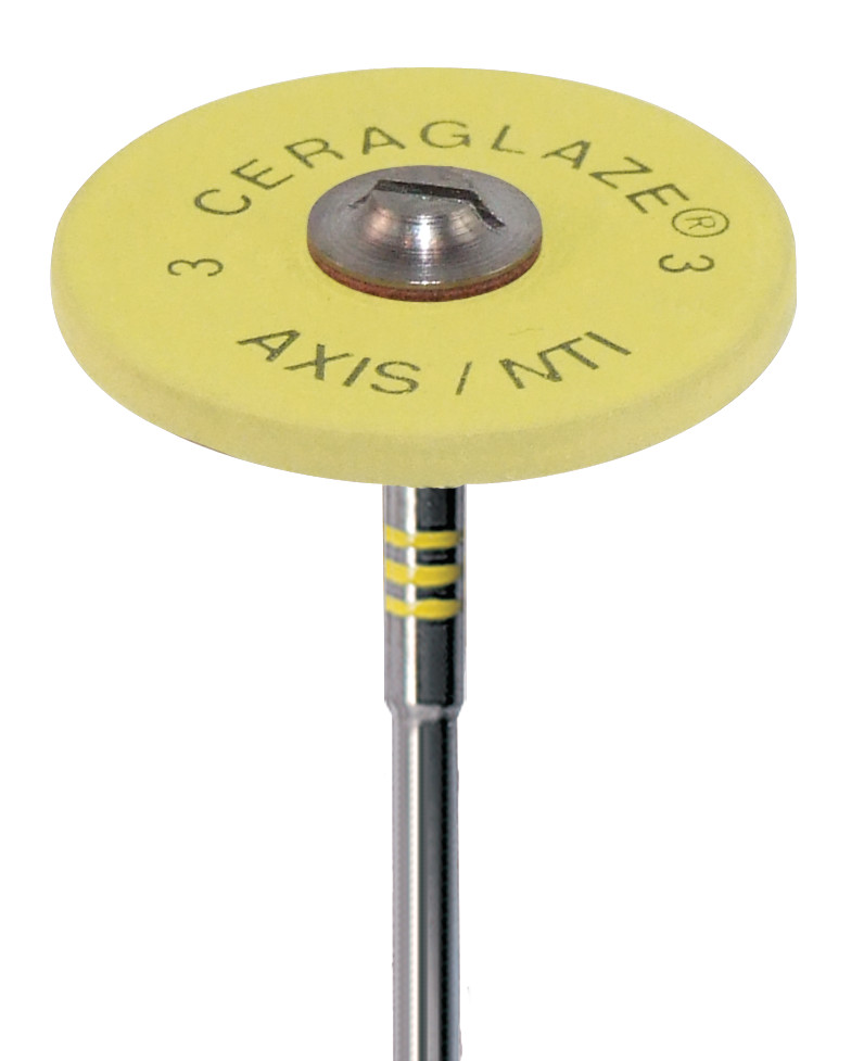 CeraGlaze Polishers, Reglaze-High Shine, HP, Large Wheel, 25 mm, Superfine, Yellow, 1/Pk, P30001 thumbnail 9