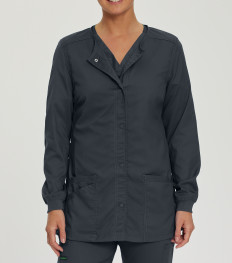 Proflex Warm-Up Jacket 3 Pockets Long Sleeves / Knit Cuff X-Small Blk Womens Ea thumbnail 2