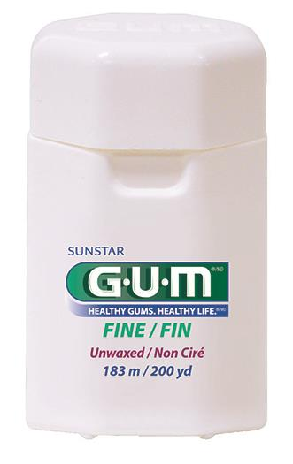 -GUM Fine Floss Unwaxed 200YD Containers - -GUM Fine Floss Unwaxed 200YD Containers - Image 1