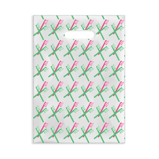 Scatter Print Bags Brushes 2 Sided Print Clear 100/Bx product image