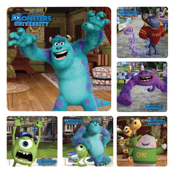 Stickers Monsters University Assorted 100/Rl thumbnail 3