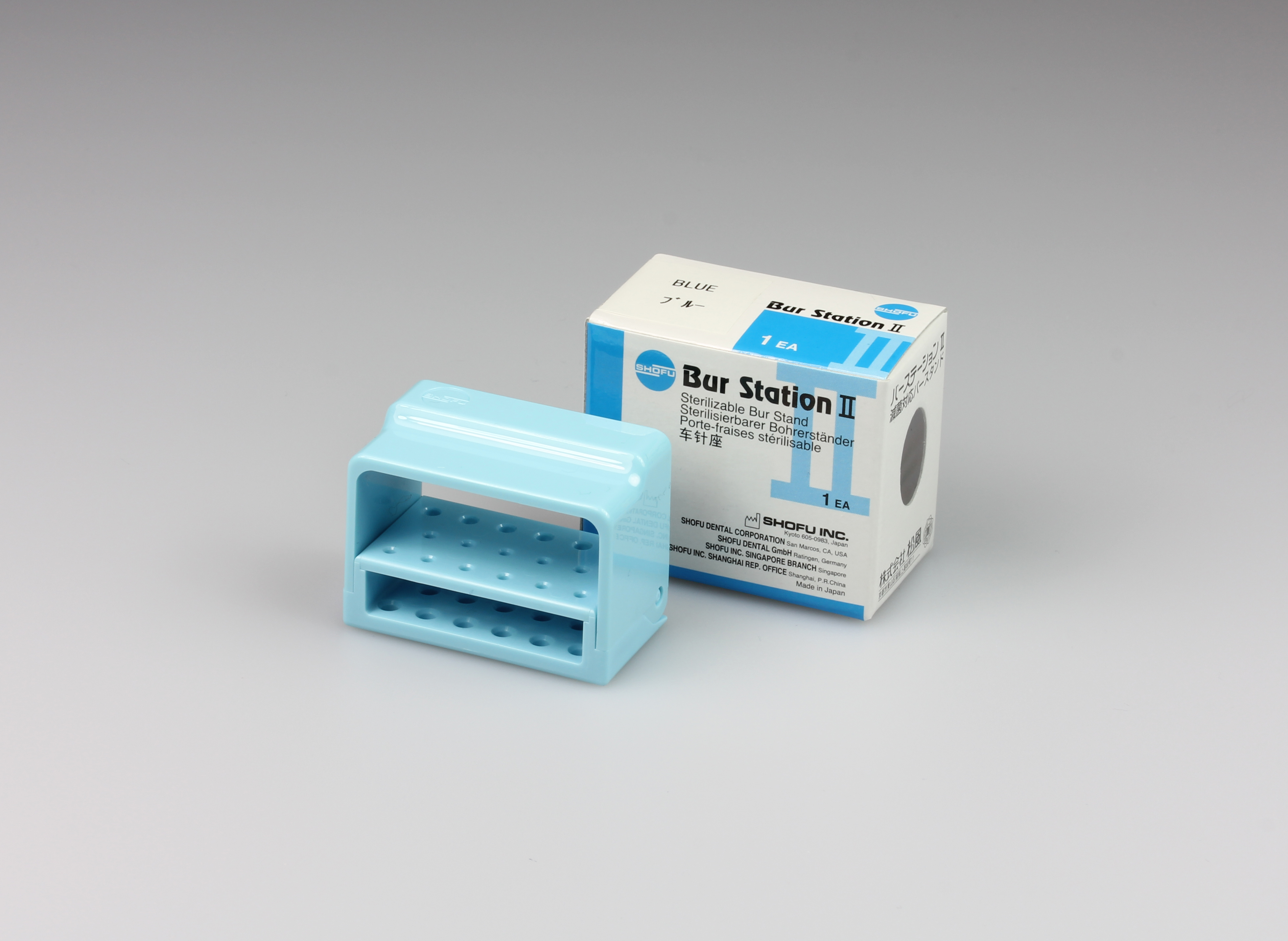 -Autoclavable Plastic Bur Block Fg/Ca Blue product image