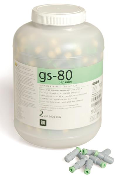 GS-80 Dispersed Phase Amalgam Capsules, 1 Spill, Fast Set, 400 mg, 50/Pk thumbnail 13
