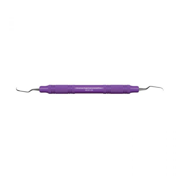 Universal Curette, # 1-2 Barnhart, Narrow Blade Anterior, EagleLite, Resin, 3/8", Purple, 1/Pk, AECB1-2X thumbnail 14