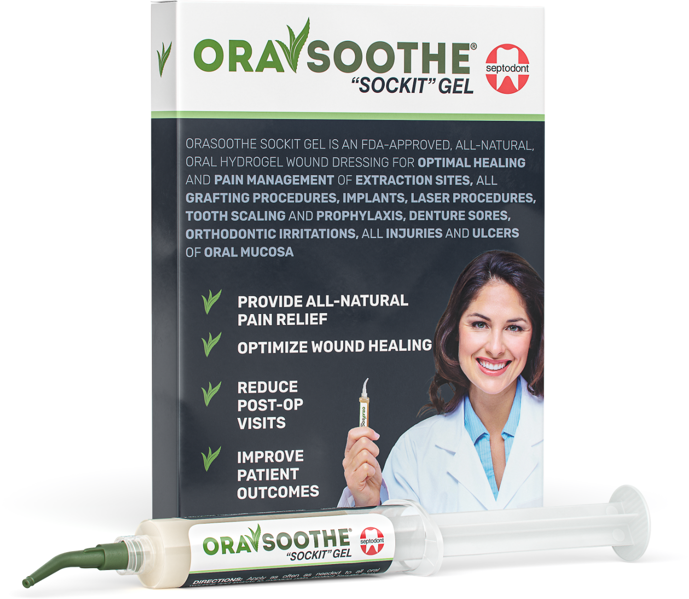 OraSoothe SockIt! Gel 10g Syringe (25) product image