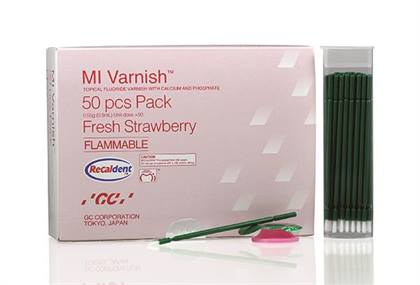 -MI Varnish Strawberry 5% NaF w/RECALDENT .5mL (50) product image