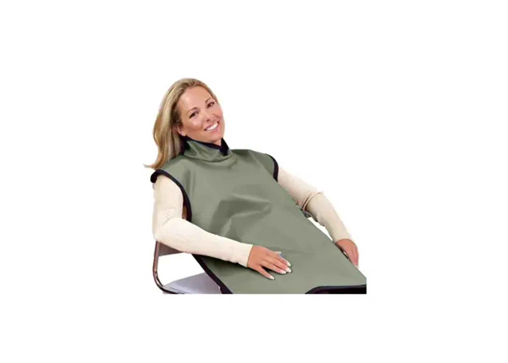 Lead-Free X-Ray Apron Adult w/Collar Grey thumbnail 5