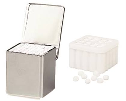 Temple Plastic Cotton Pellet Dispenser, with Pellets, Clear, 1/Pk, 600601 thumbnail 12