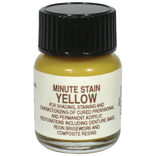 Minute-Stain Denture Accessories Colored Acrylic Yellow 1/4oz Bt thumbnail 3
