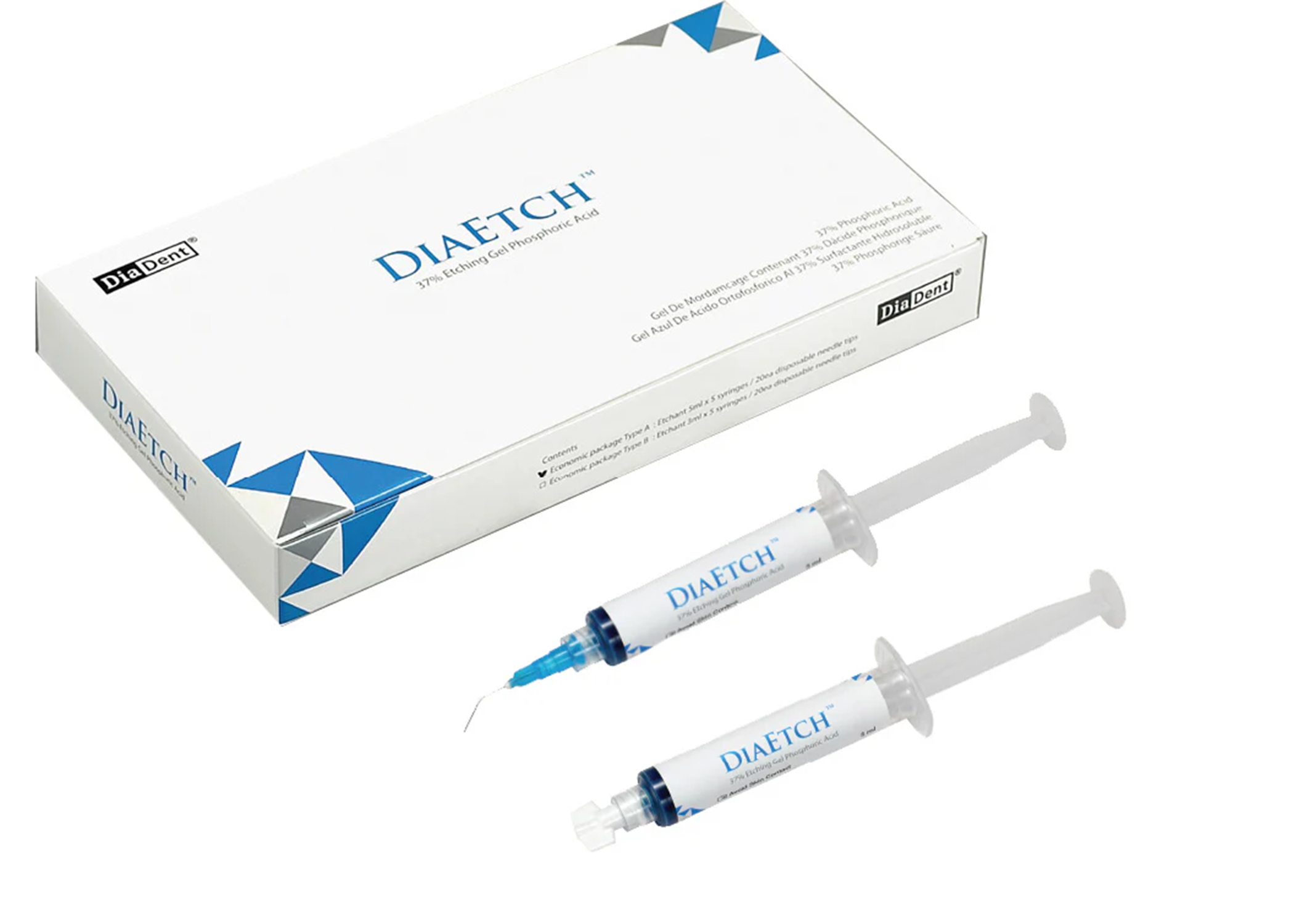 DiaEtch 37% Phosphoric Acid Regular Syringe Pack 2x3ml, A2001-3103 product image