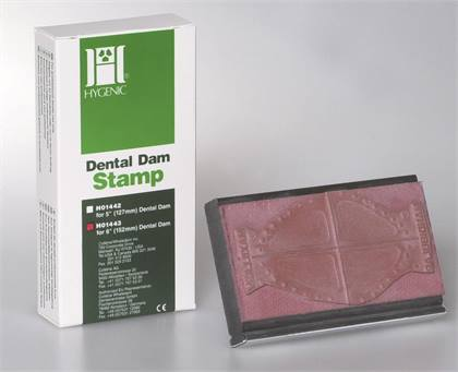 -Rubber Dam Stamp 5 - -Rubber Dam Stamp 5 - Image 1