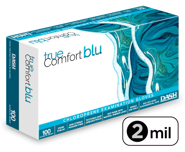 True Comfort Blu Chloroprene Gloves 100/Pk X-Small thumbnail 11