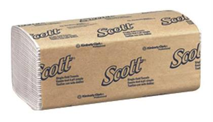SCOTT SINGLE FOLD TOWELS 4M/CS - SCOTT SINGLE FOLD TOWELS 4M/CS - Image 1