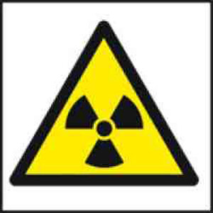 Radiation Warning Labels 1.5 X 4 Pack of 10 thumbnail 2