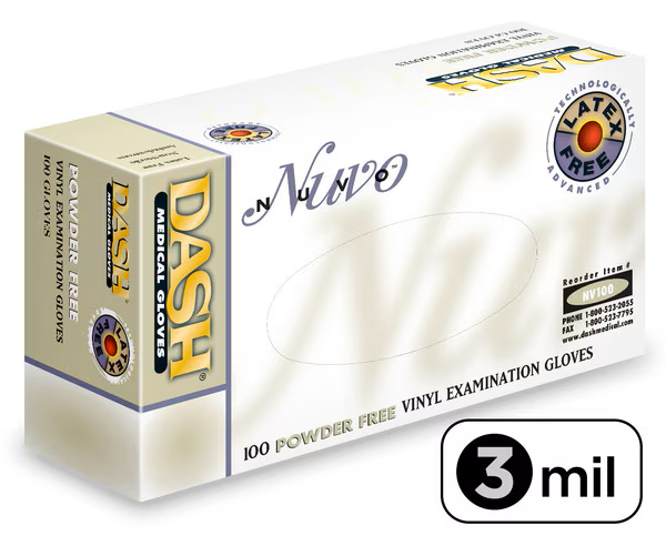 Nuvo Vinyl Exam Gloves X-Large Opaque White Non-Sterile thumbnail 7