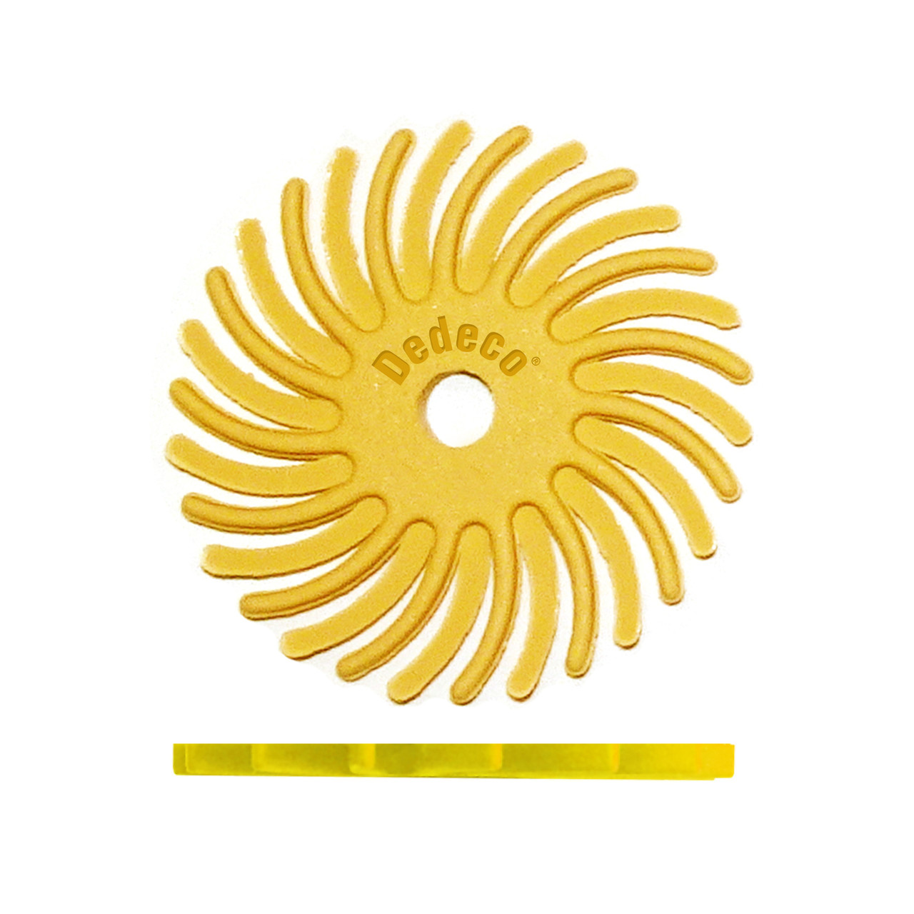 Sunburst 1" TC Discs Yellow 80 Grit (A/O) Box of 12 - Sunburst 1" TC Discs Yellow 80 Grit (A/O) Box of 12 - Image 1