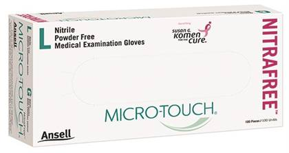MICRO-TOUCH NitraFree Nitrile Exam Gloves X-Small Pink Non-Sterile 100/Bx thumbnail 13