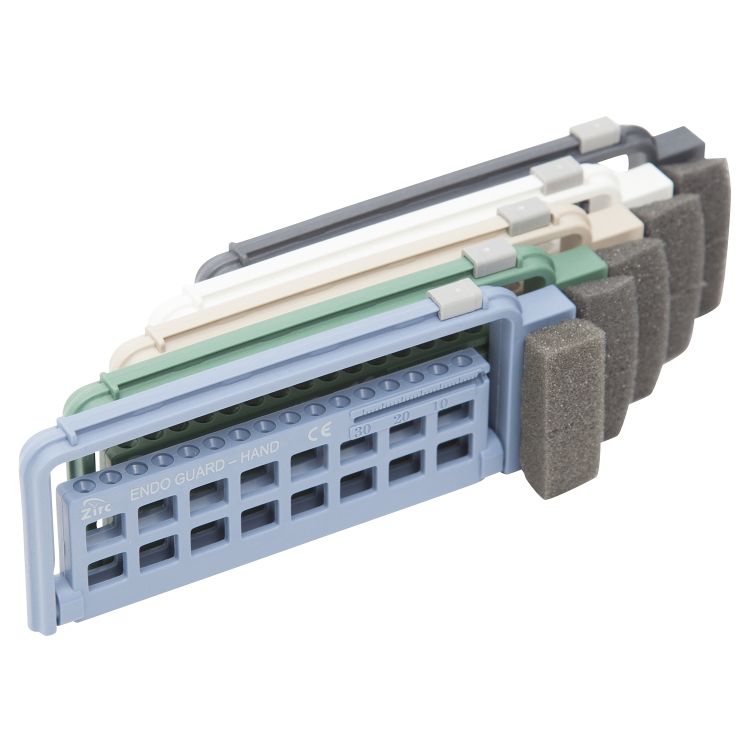 Steri-Endo Guard, 16-Hole, for Hand Files, 5 3/8" x 3/8" x 2 3/16", Gray, 1/Pk, 50Z450I image