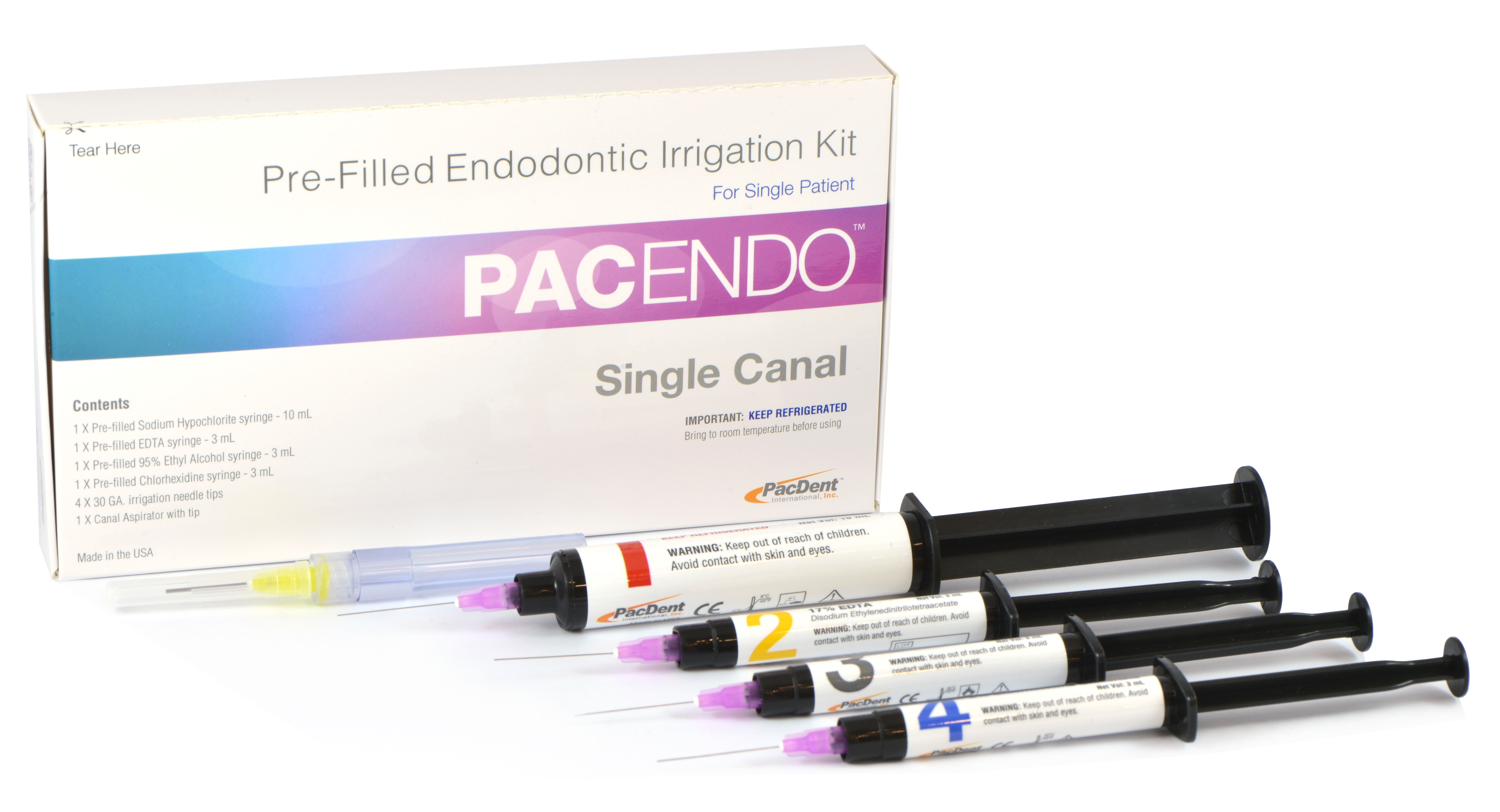 PacEndo™ Endodontic Irrigation Single Canal Kit product image