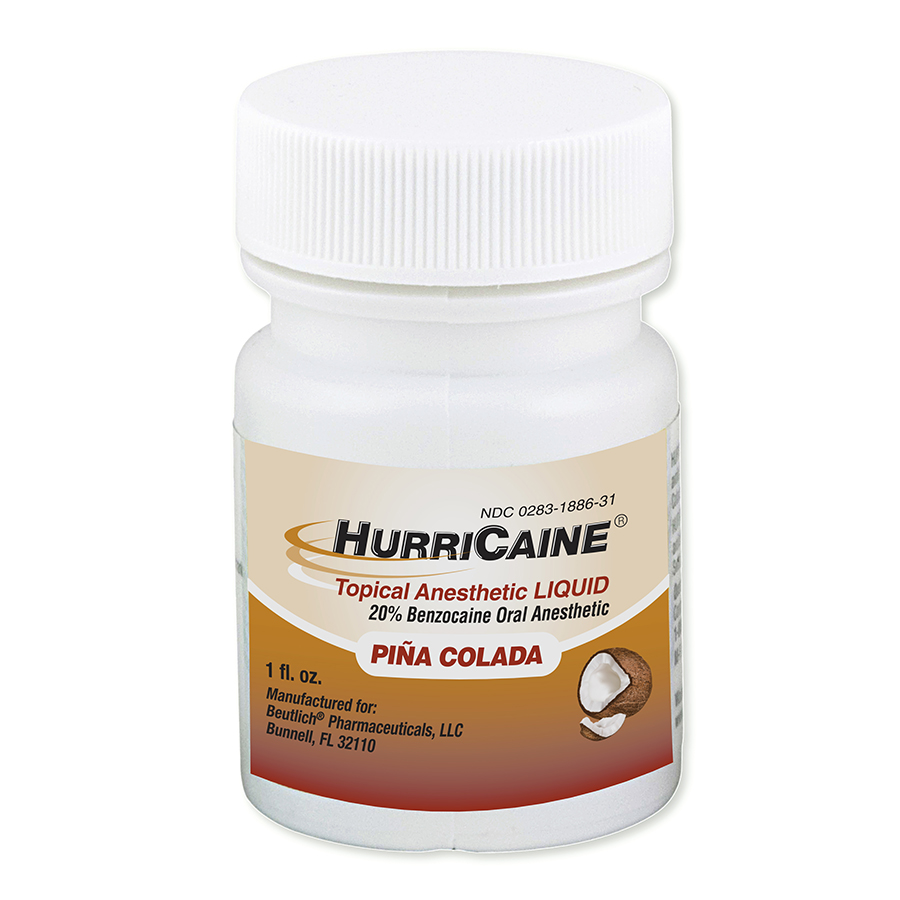 HurriCaine Topical Anesthetic Liquid Pina Colada 1 oz Jar 1oz/Jr thumbnail 2