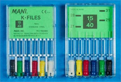 #40 Black Mani K-Files 21mm Pack of 6 - #40 Black Mani K-Files 21mm Pack of 6 - Image 1