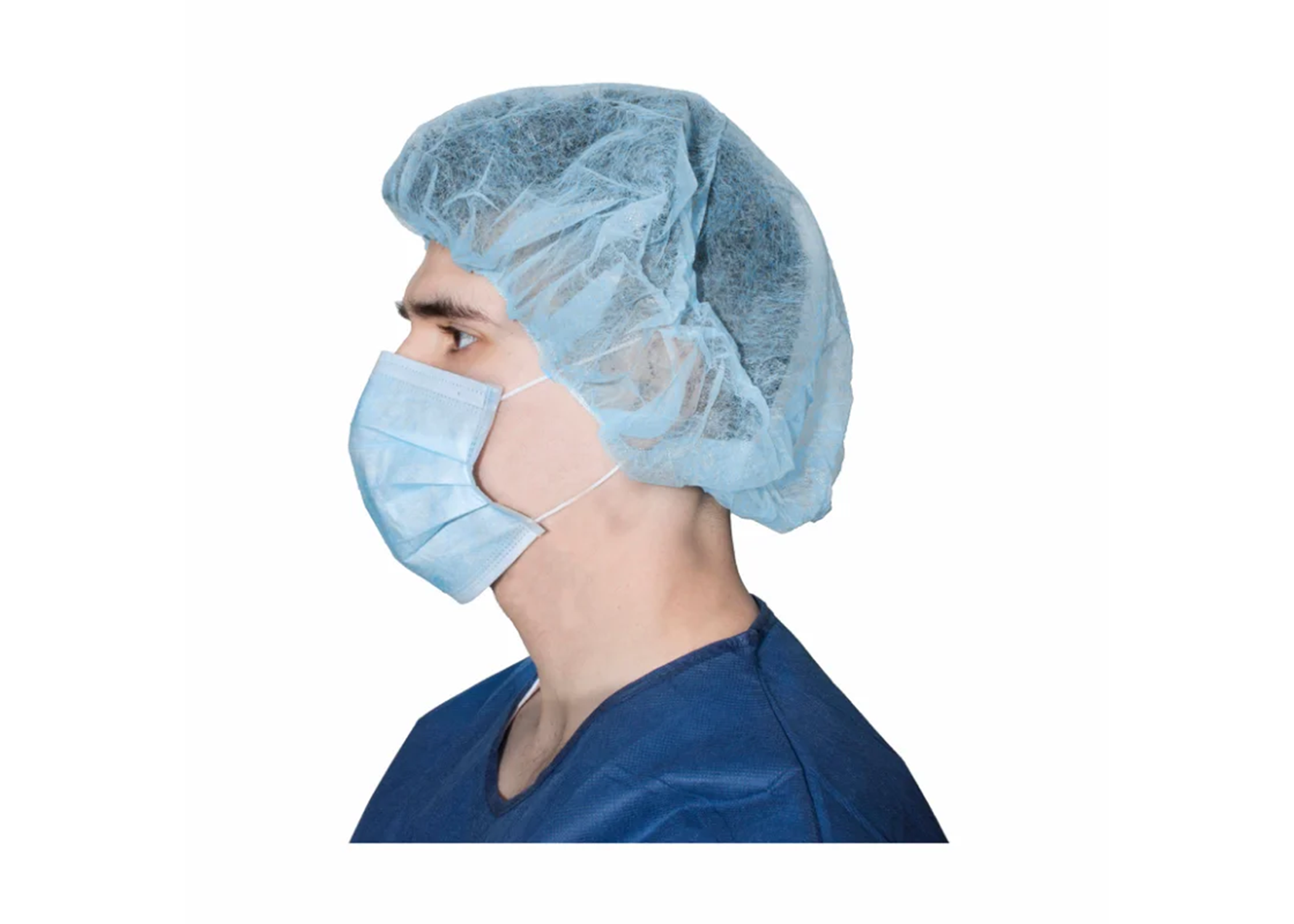 Spunbound Bouffant Caps 24", Blue (100) product image