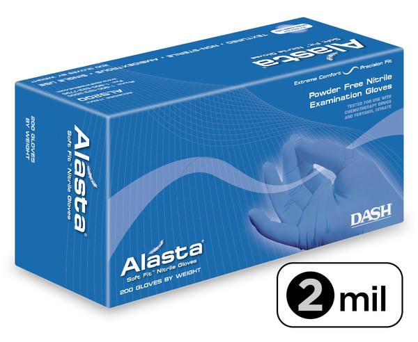 Alasta Soft Fit Nitrile Exam Gloves X-Large Blue Non-Sterile thumbnail 13