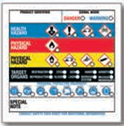 WorkSafe™ Label GHS-Hazcom Secondary 4.0" x 4.0" Pack of 25 thumbnail 2