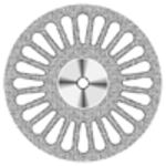 NTI Diamond Disc Double Sided Handpiece D405-220 22 mm Ea thumbnail 7