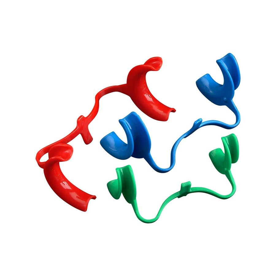 Intraoral Cheek Retractors, Small, Autoclavable to 275F, Clear Green, 10/Pk, EX-9008 image