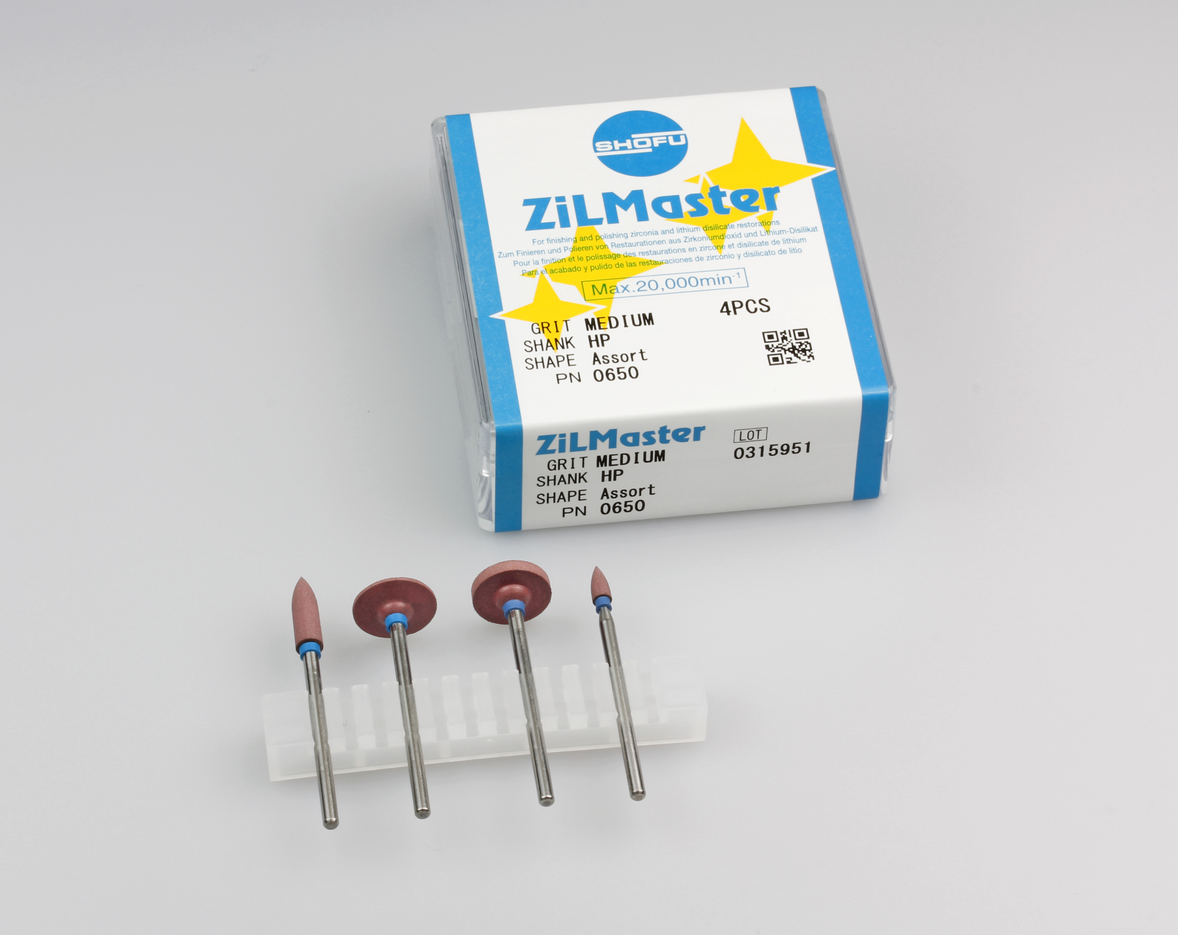 ZilMaster Abrasive Medium Assorted Assorted 4/Pk product image