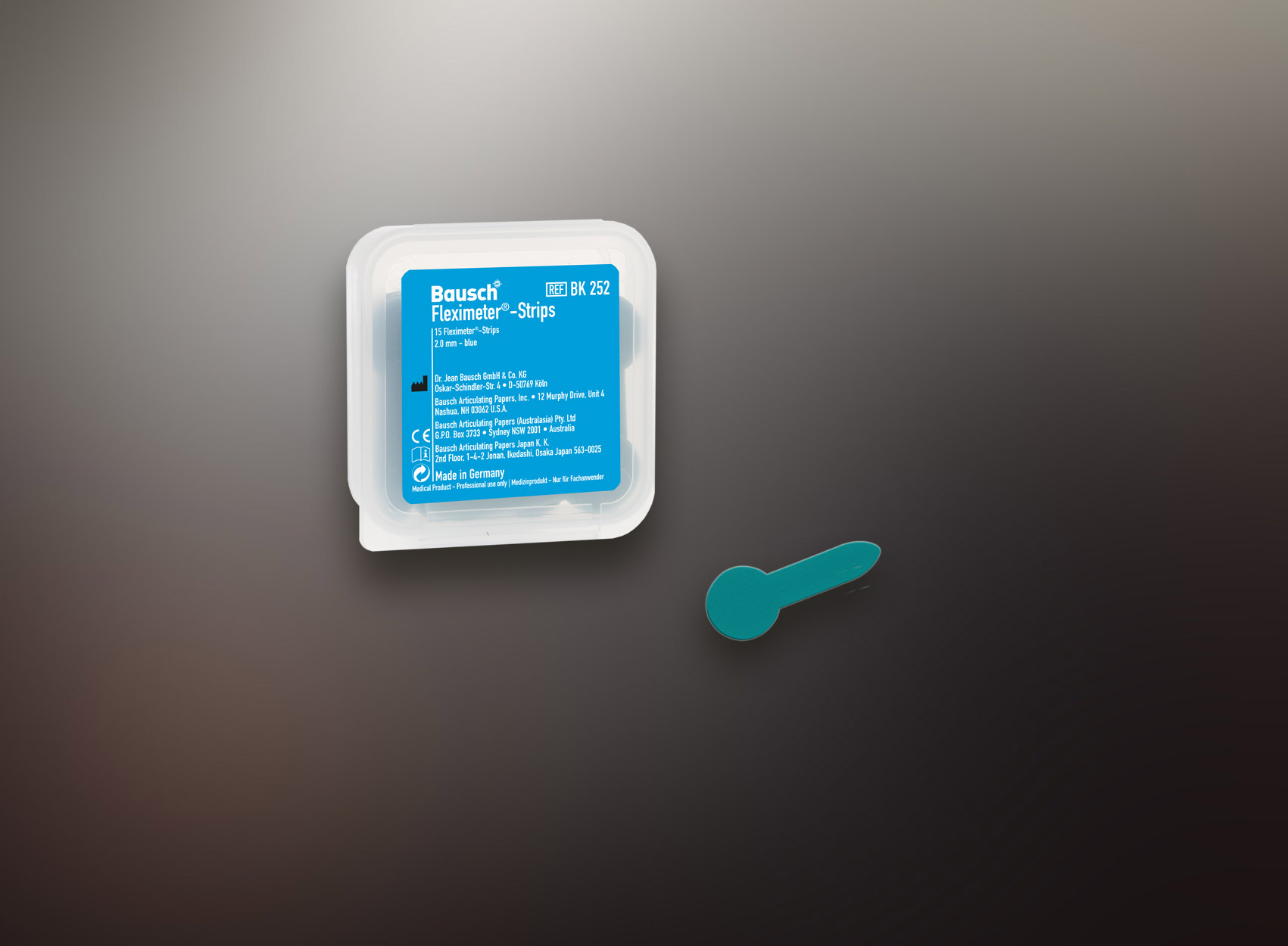 Occlusal Indicator Fleximeter Strips Silicone Blue 15/Pk image