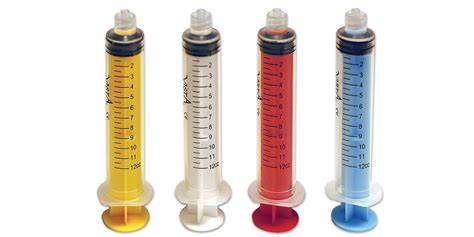 Red Luer Lock Syringe 12cc Bag of 80 thumbnail 3