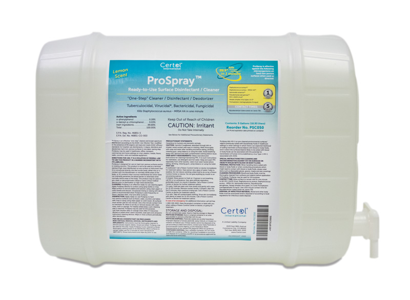 Spec Clean Surface Cleaner & Disinfectant Refill Lemon 5 Gallon Ea thumbnail 3
