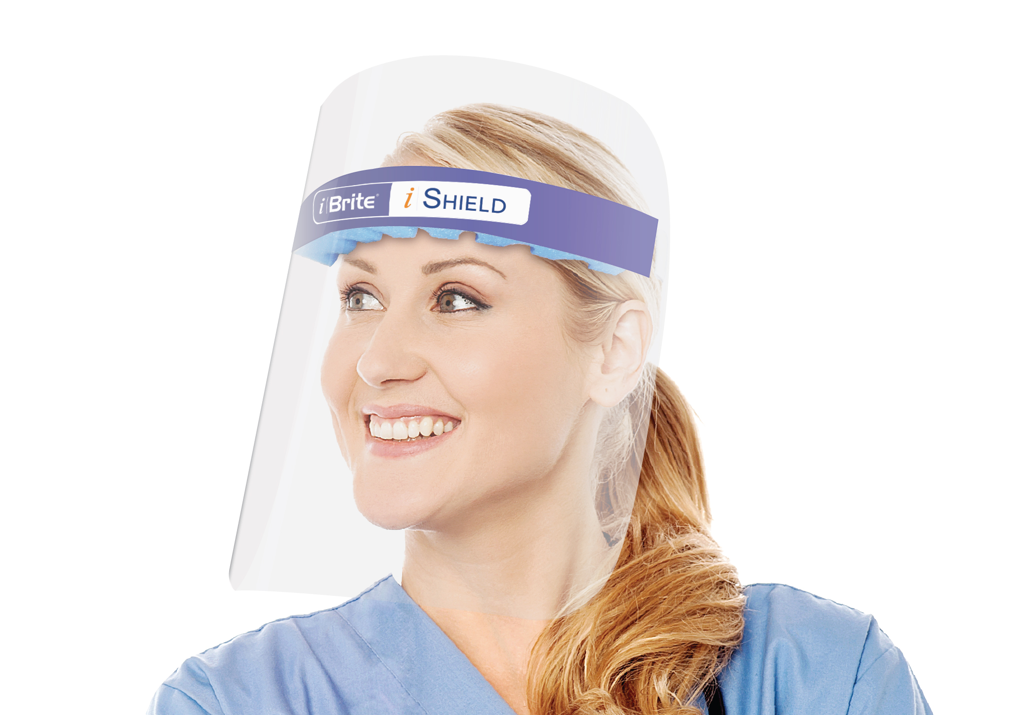 iShield Protective Shield Pre-Assembled Clear / Blue Disposable 38/Bx thumbnail 9