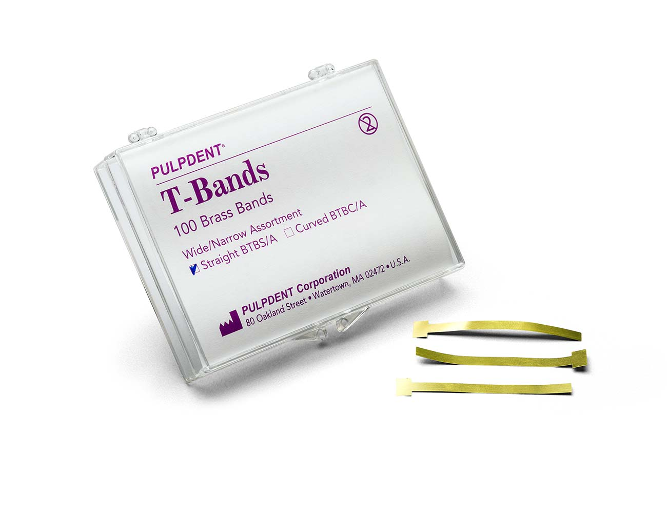 T-Bands, Straight/Narrow, Brass, 100/Pk, BTBS/N thumbnail 12
