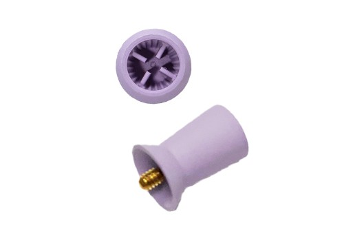 Prophy Cups Firm Ribbed / Webbed Screw Type Lavender Latex-Free Unscented 144/Bg thumbnail 3