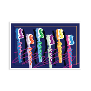 Laser 4-Up Recall Cards 6 Neon Brushes 8.5 in x 11 in 200/Pk thumbnail 3