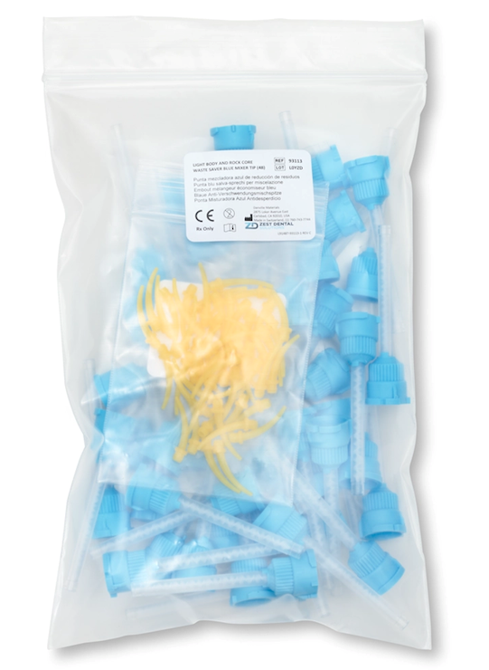 Waste Saver Mixing Tips, Blue Hub w/Yellow IOT (48 product image