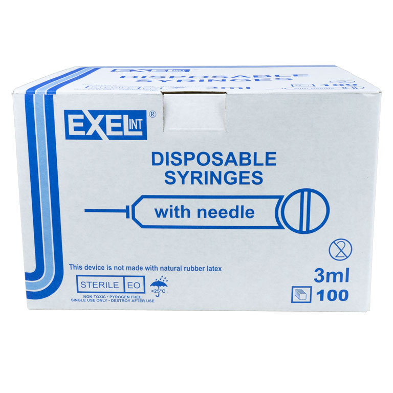Hypodermic Syringe/Needle 22gx1" 3cc Black Conventional Low Dead Space 100/Bx thumbnail 2