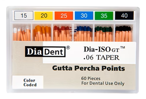Gutta Percha, Spillproof, Non-Makred, DIA-ISOGT .04 #15, 60/Pk, 114-S603 image