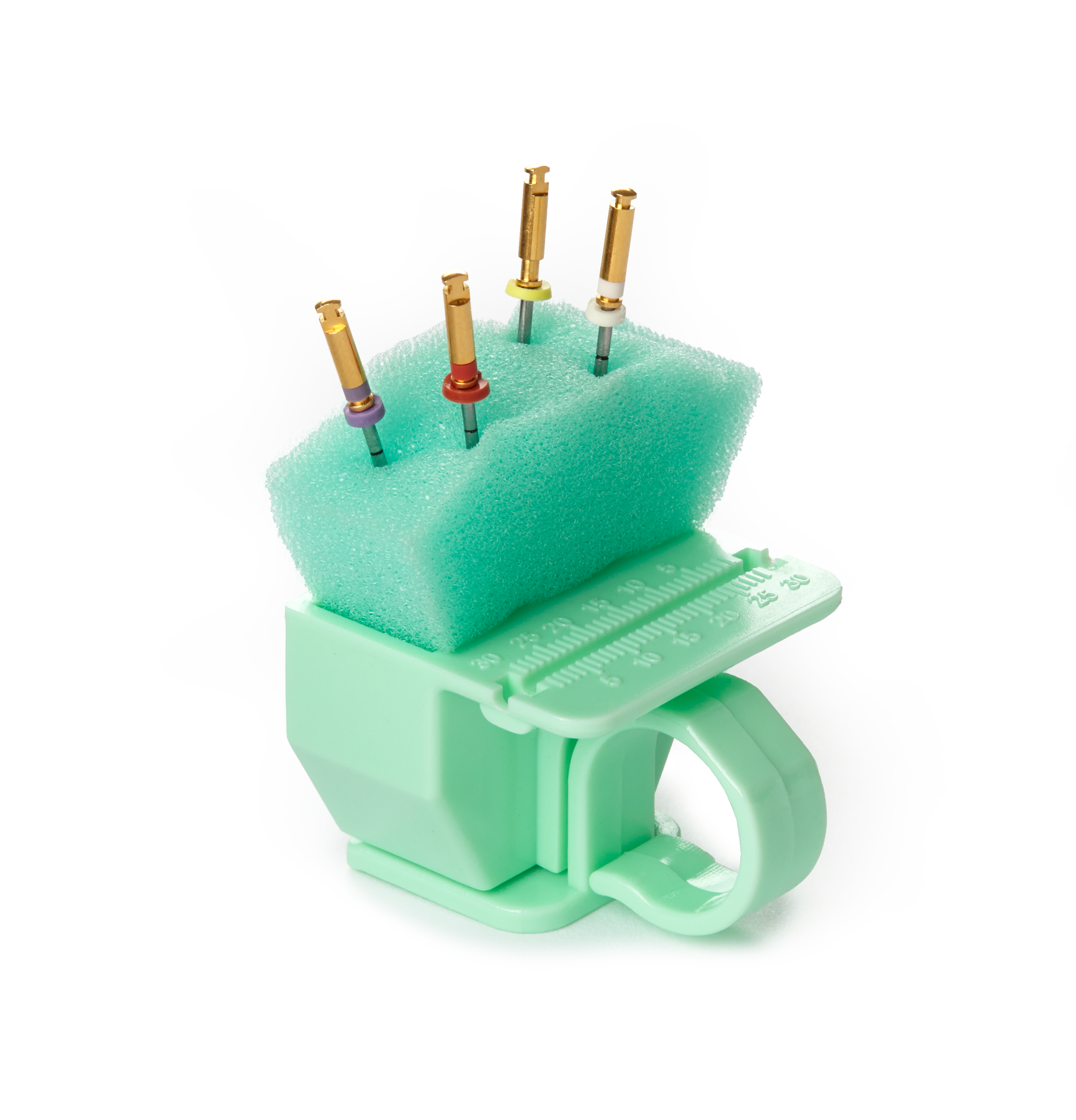 Endodontic Ring Organizer w/Foam Green Triangles product image