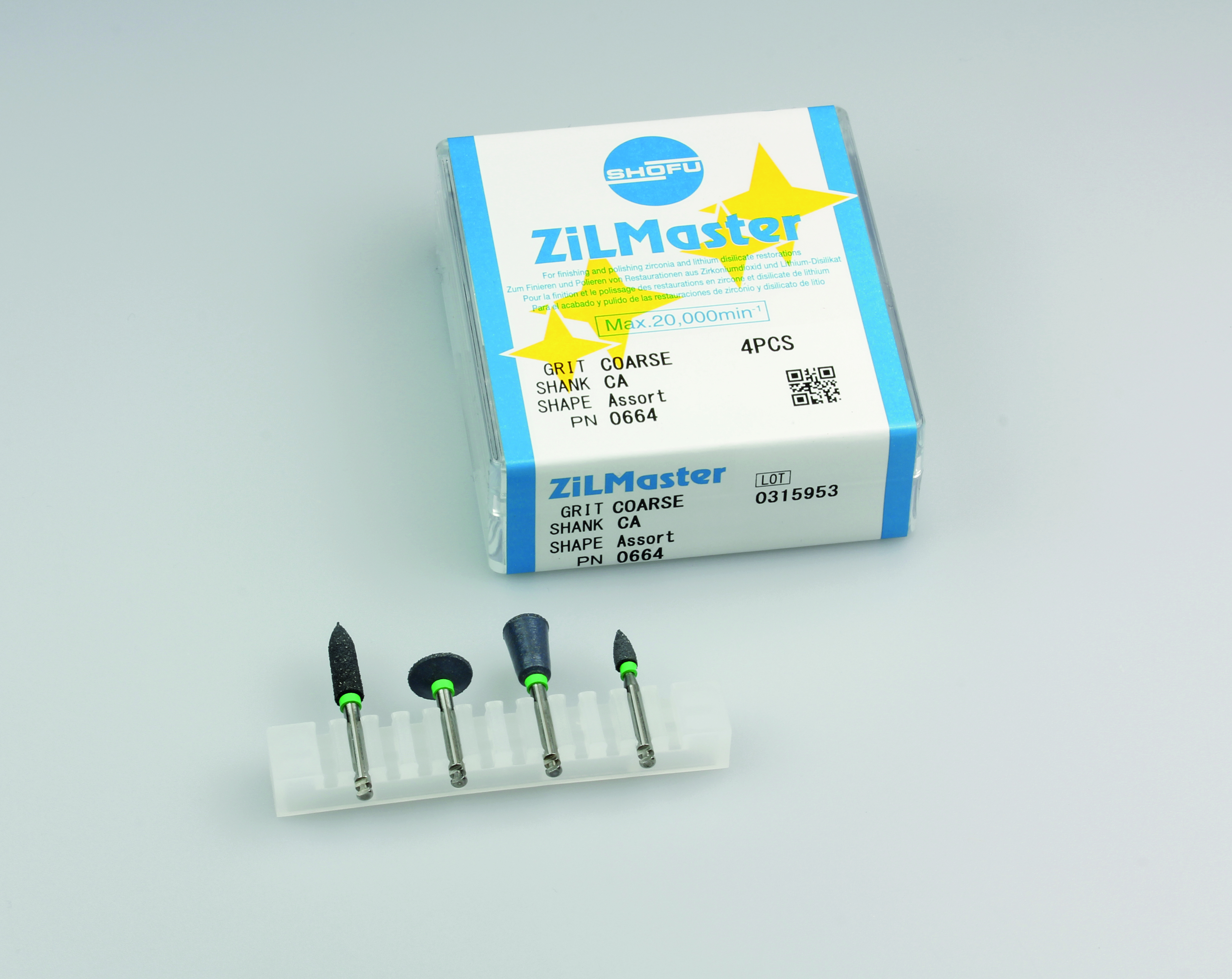 ZilMaster Abrasive Coarse Assorted Assorted 4/Pk thumbnail 2