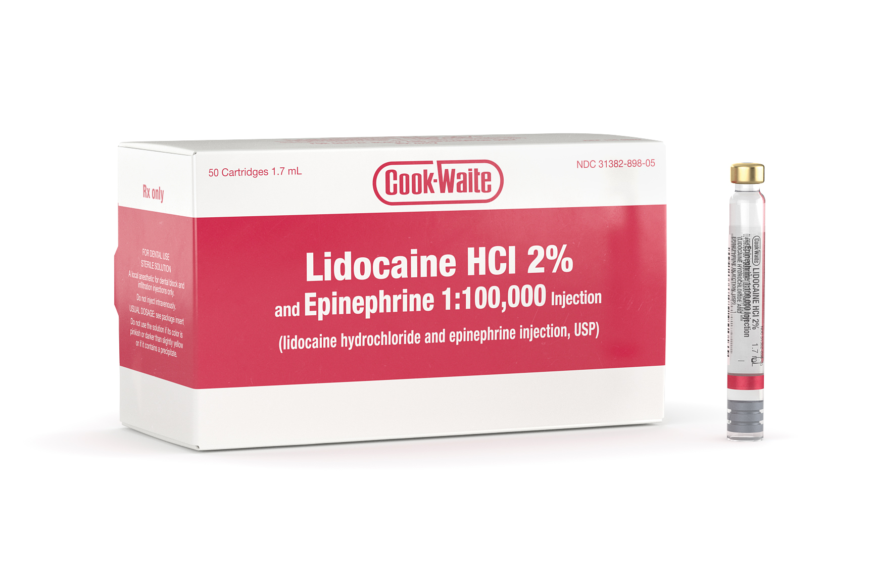 Lidocaine HCl 2% w/epi 1:100,000 (50) - Lidocaine HCl 2% w/epi 1:100,000 (50) - Image 1
