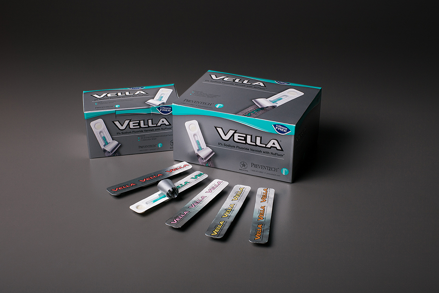 Vella Fluoride Varnish 5% NaF 0.5 mL Caramel Clear 100/Bx product image