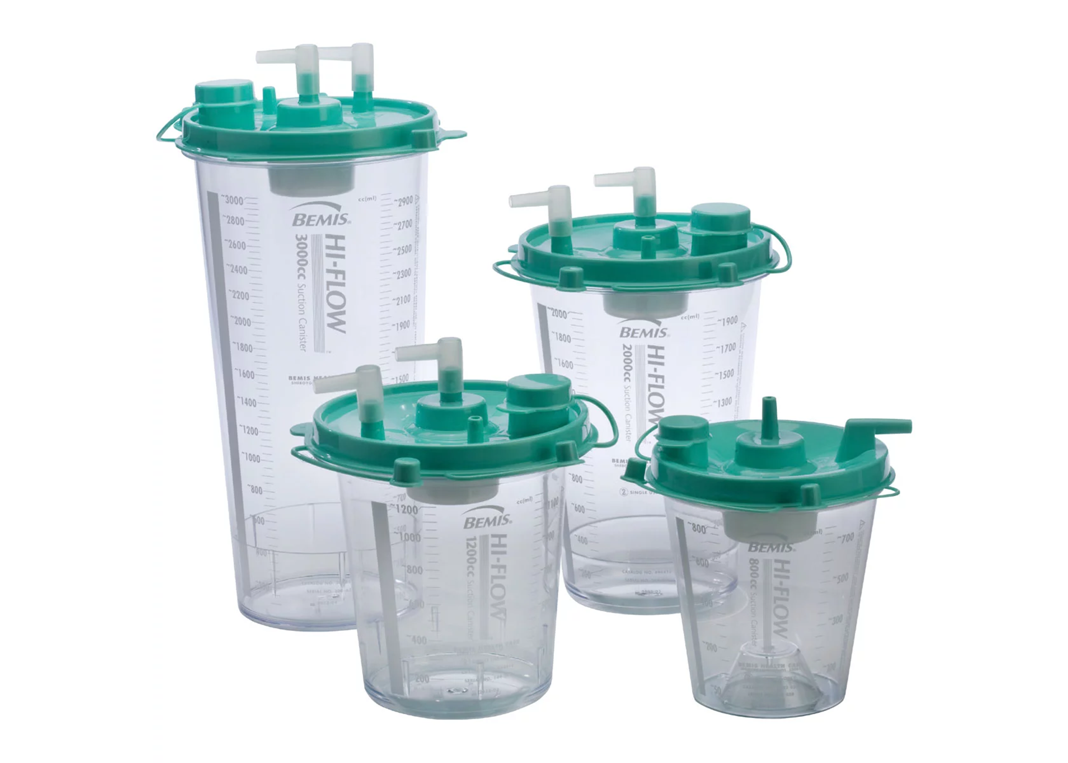 Hi-Flow Suction Canister 800cc, Green Lid (70) product image