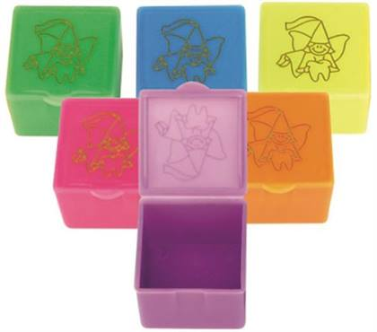 TOOTH FAIRY BOXES 1-1/8X1-1/8X7/8" ASSORTED (36) - TOOTH FAIRY BOXES 1-1/8X1-1/8X7/8" ASSORTED (36) - Image 1