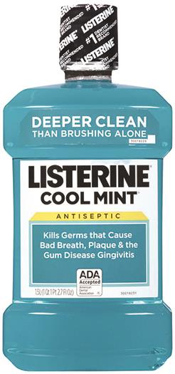 Listerine Cool Mint 95ml (3.2oz)(24)CS - Listerine Cool Mint 95ml (3.2oz)(24)CS - Image 1