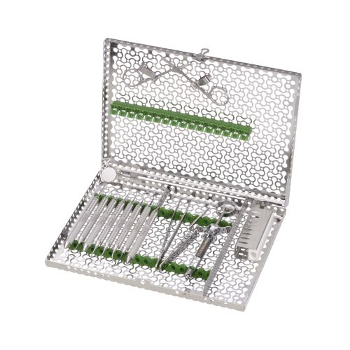 Yellow Infinity Series Large 16 Instrument Cassette Rail Replacement Set - Plain Lid product image